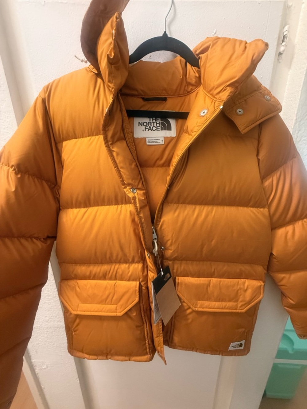 The North Face Women's Mustard Yellow Puffer Coat